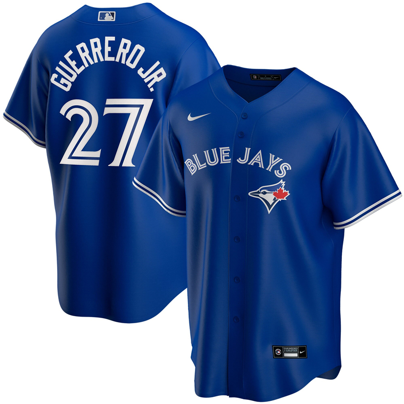 MLB Youth Toronto Blue Jays #27 Vladimir Guerrero Jr. Nike Royal Alternate 2020 Replica Player Jersey ->toronto blue jays->MLB Jersey